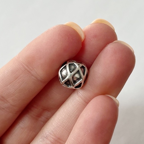 Silver Web Charm Bead for Pandora Bracelet - Picture 8 of 8